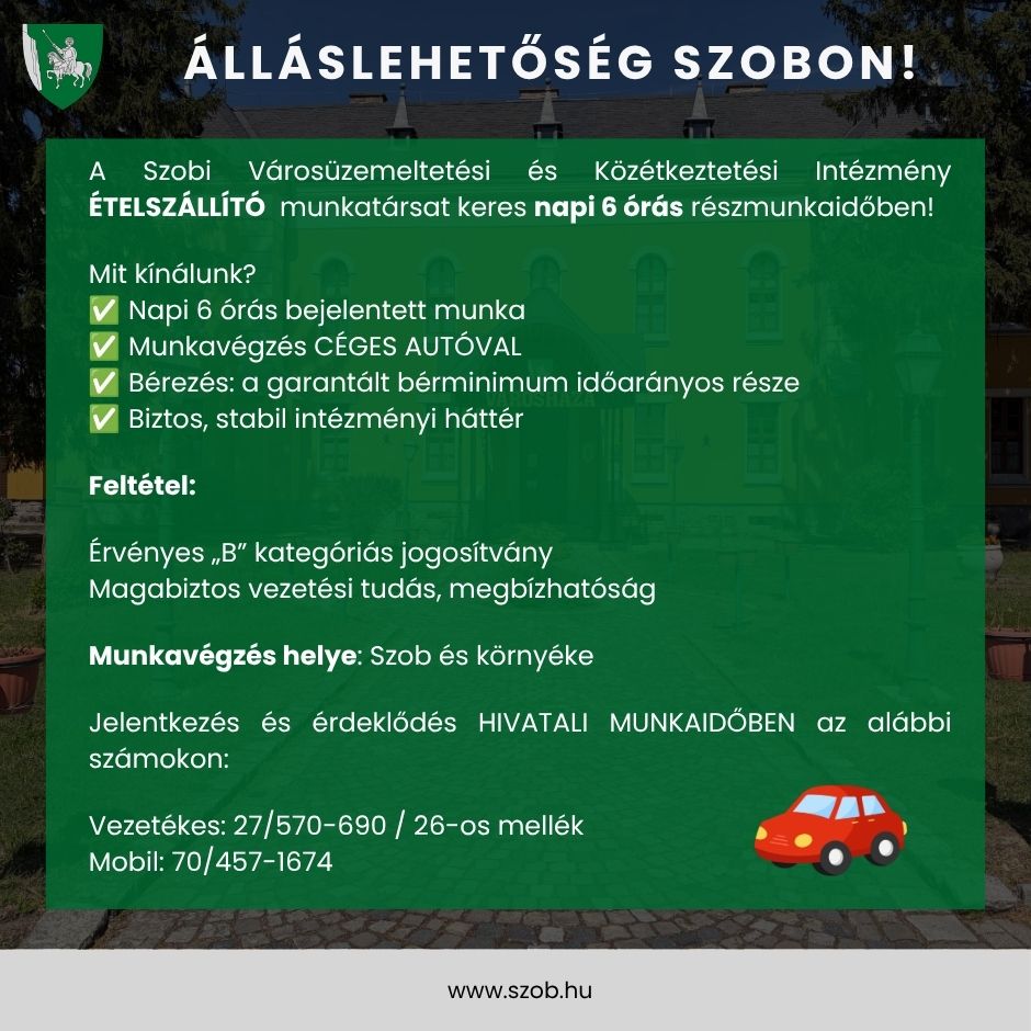 álláslehetőség, képes hirdetés