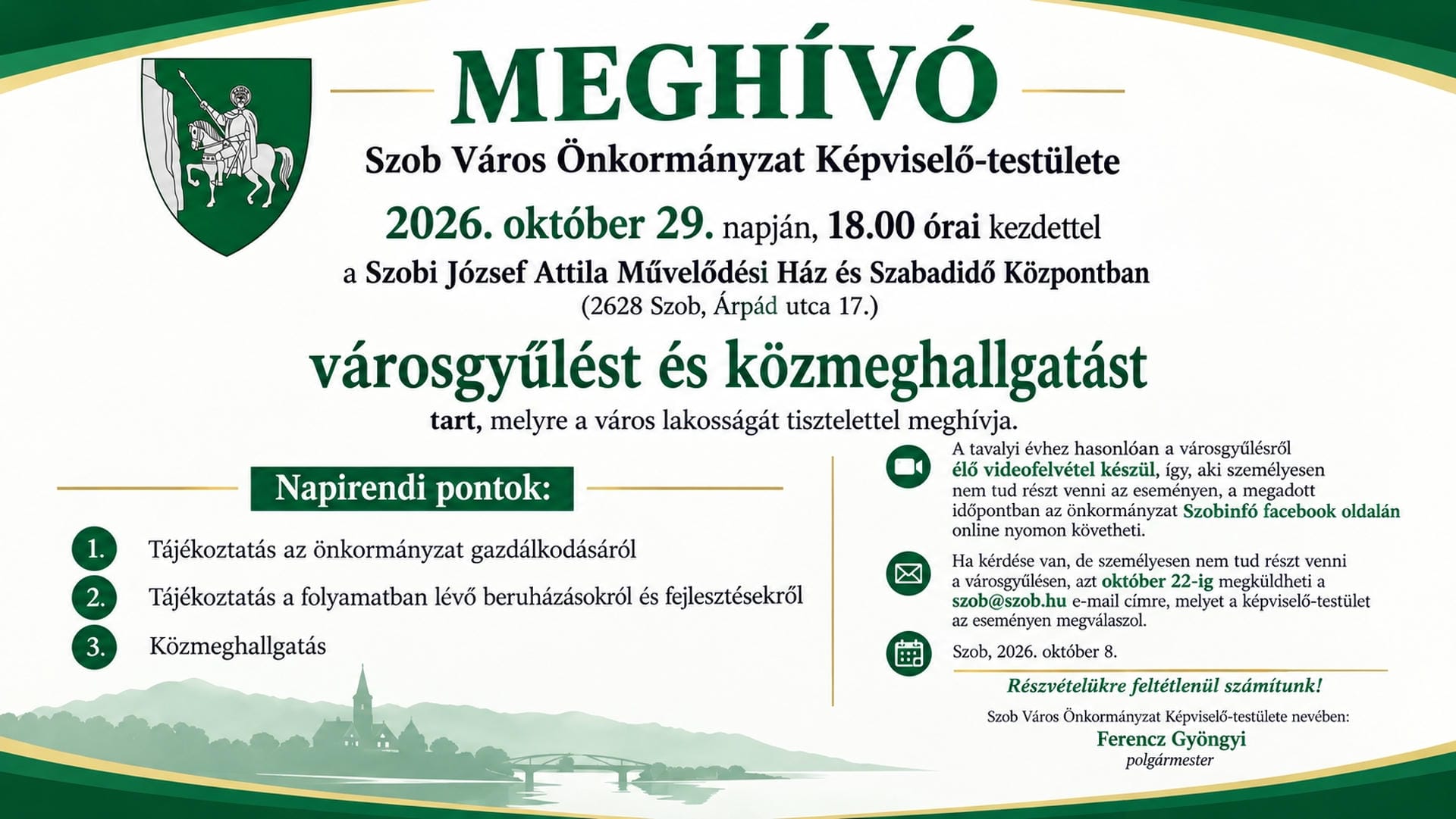 Városgyűlés, közmeghallgatás